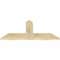 Ekena Millwork Portland Rough Sawn Timber Gable Bracket, Douglas Fir, 48"W x 22"H x 2"D x 6"F, 11/12 Pitch GBW048X22X0206POR00RDF - alternate 2